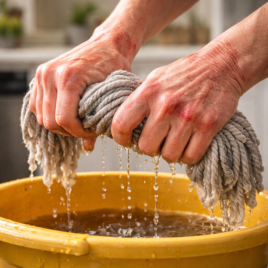 Trapero Autoescurrible: Limpieza profunda, manos secas, cómodo y versátil