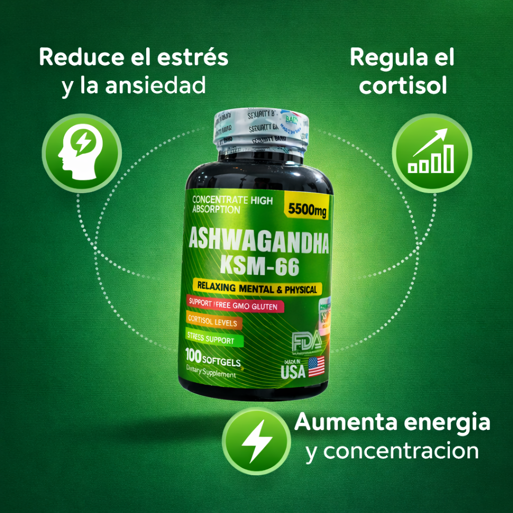 Ashwagandha Ksm66: Restaura equilibrio, mente y cuerpo